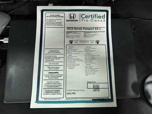 Used 2023 Honda Passport EX-L image 13