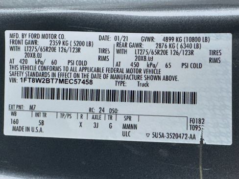 Used 2021 Ford F250 Lariat w/ Lariat Value Package AWD/4WD image 32