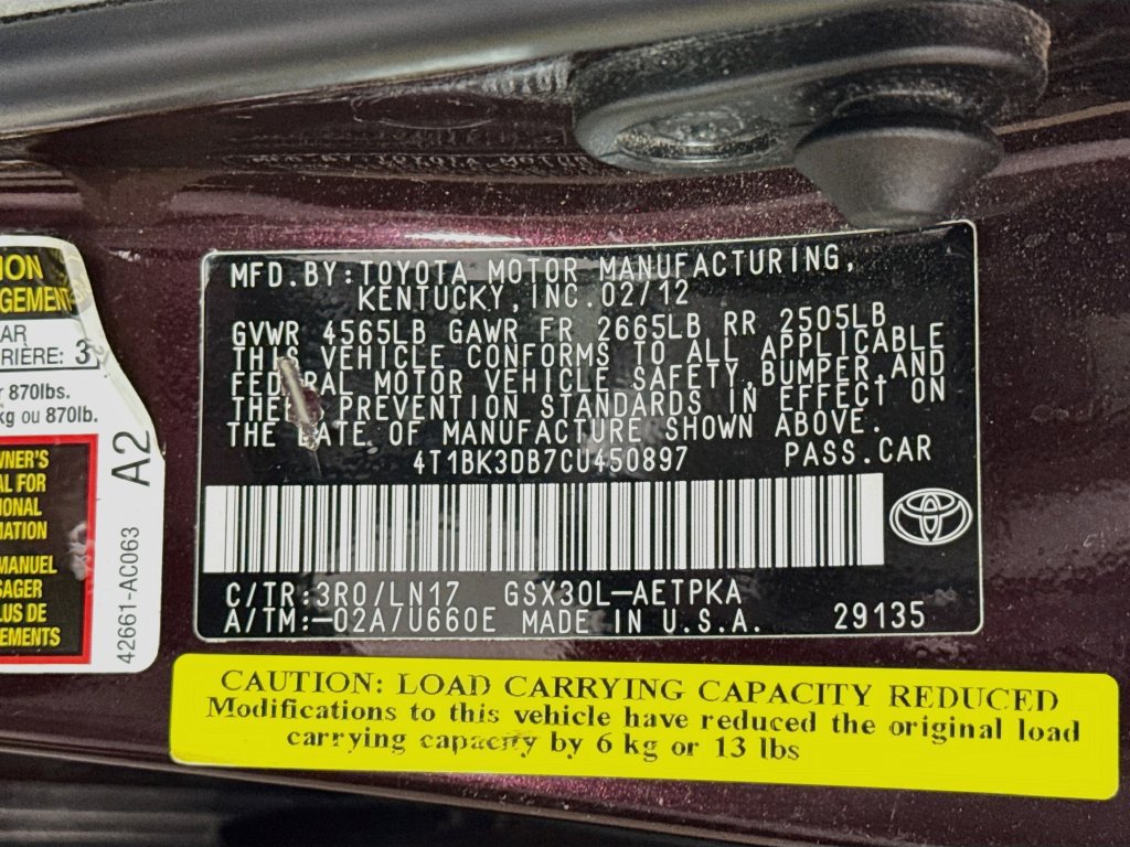 Used 2012 Toyota Avalon Limited FWD image 39