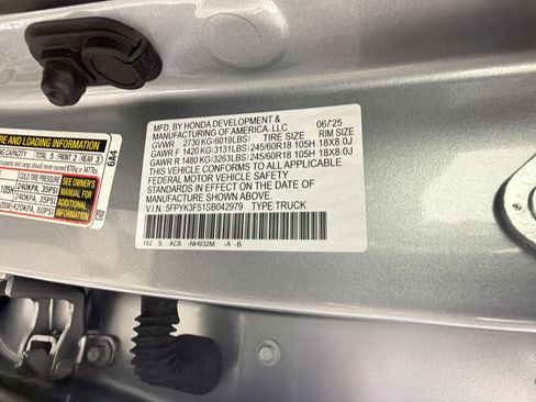 Certified 2025 Honda Ridgeline RTL image 20