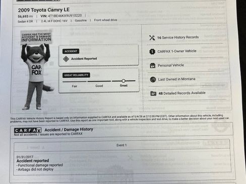 Used 2009 Toyota Camry LE FWD image 34