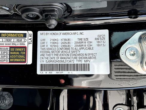 Certified 2021 Honda CR-V EX image 19