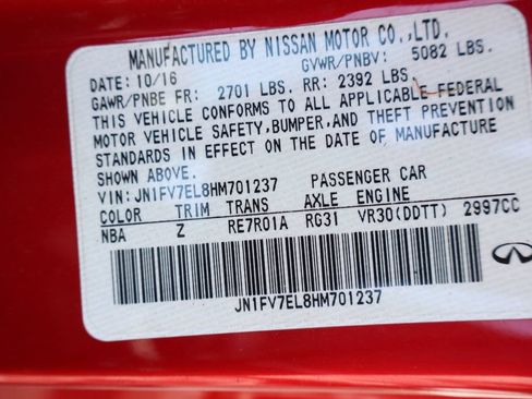 Used 2017 INFINITI Q60 Red Sport 400 AWD/4WD image 4