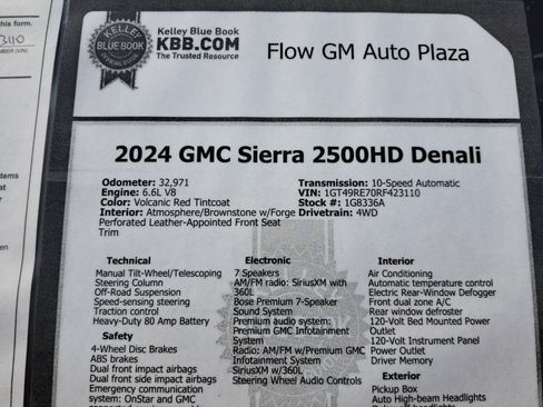 Used 2024 GMC Sierra 2500 Denali w/ Technology Package AWD/4WD image 35