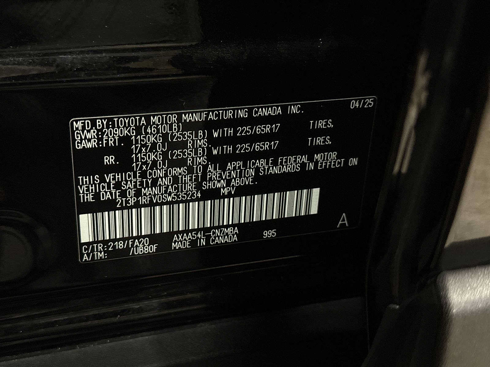 Certified 2025 Toyota RAV4 XLE AWD/4WD image 14