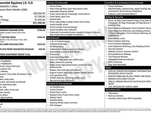 Used 2023 Chevrolet Equinox LS w/ LS Convenience Package AWD/4WD image 2
