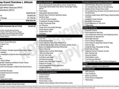 Used 2023 Jeep Grand Cherokee L Laredo AWD/4WD image 25