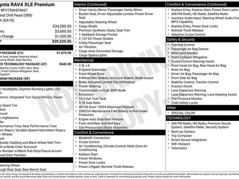 Used 2025 Toyota RAV4 XLE Premium w/ Weather Package FWD image 34