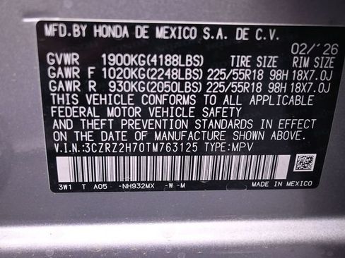 New 2026 Honda HR-V EX-L image 2