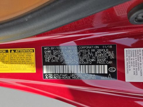 Used 2019 Lexus LC 500 Coupe w/ Performance Package RWD image 28