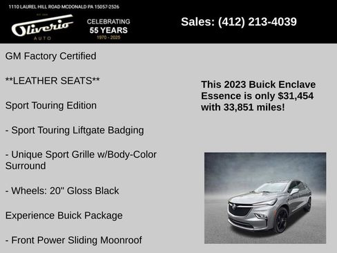 Used 2023 Buick Enclave Essence w/ Experience Buick Package AWD/4WD image 5