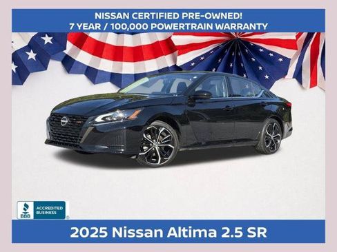 Certified 2025 Nissan Altima 2.5 SR w/ SR Premium Package FWD image 1