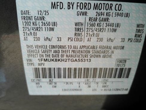 Used 2026 Ford Explorer ST-Line w/ ST-Line Street Pack AWD/4WD image 56