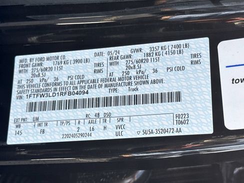 Used 2024 Ford F150 XLT w/ Equipment Group 302A MID AWD/4WD image 38