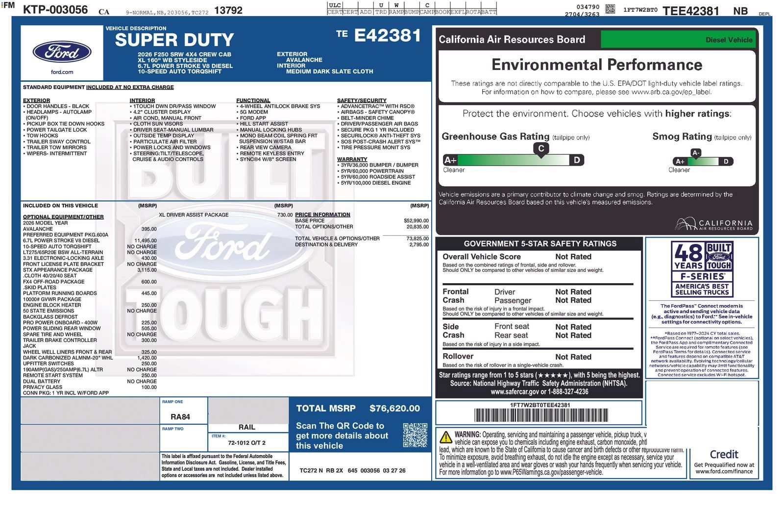 New 2026 Ford F250 XL w/ STX Appearance Package AWD/4WD image 5