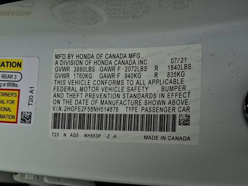Used 2022 Honda Civic Sport image 27