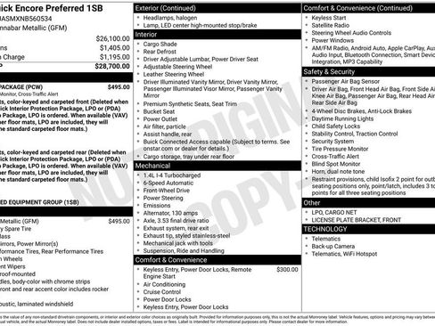 Used 2022 Buick Encore Preferred w/ Safety Package FWD image 1