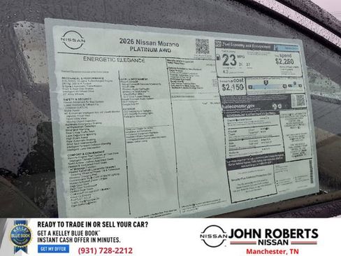 New 2026 Nissan Murano Platinum image 19