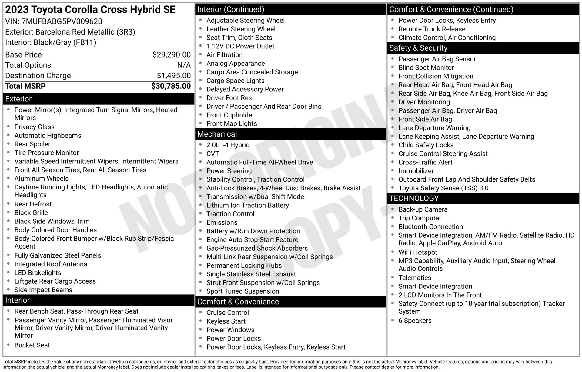 Used 2023 Toyota Corolla Cross AWD Hybrid image 1