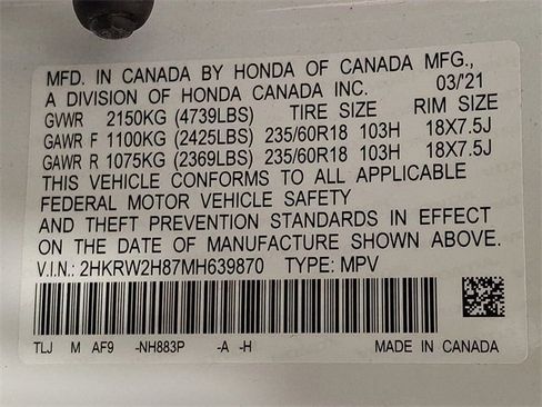 Used 2021 Honda CR-V EX-L image 27