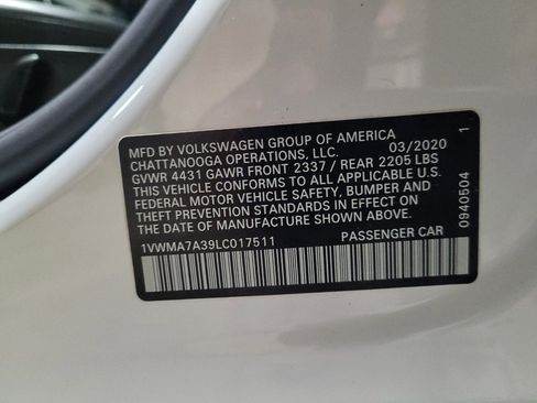 Used 2020 Volkswagen Passat 2.0T R-Line FWD image 33