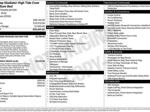 New 2025 Jeep Gladiator Sport image 62