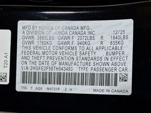 New 2026 Honda Civic Sport image 29