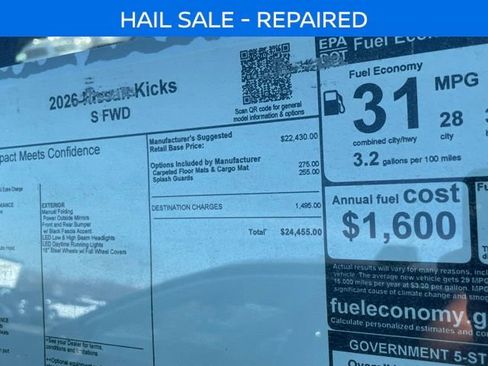 New 2026 Nissan Kicks S FWD image 3
