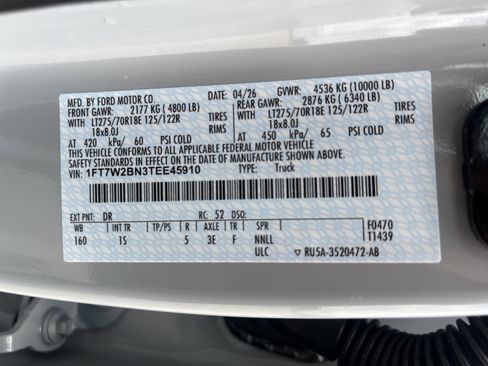 New 2026 Ford F250 XL w/ STX Appearance Package AWD/4WD image 7