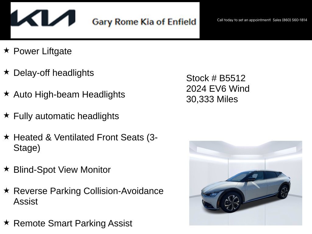 Certified 2024 Kia EV6 Wind w/ Wind Technology Package AWD/4WD image 27