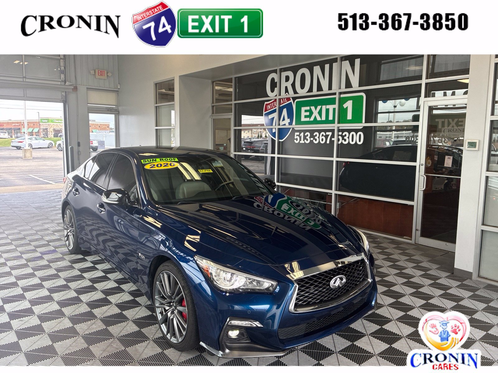 Used 2020 INFINITI Q50 Red Sport 400 w/ Proactive Package AWD/4WD image 1