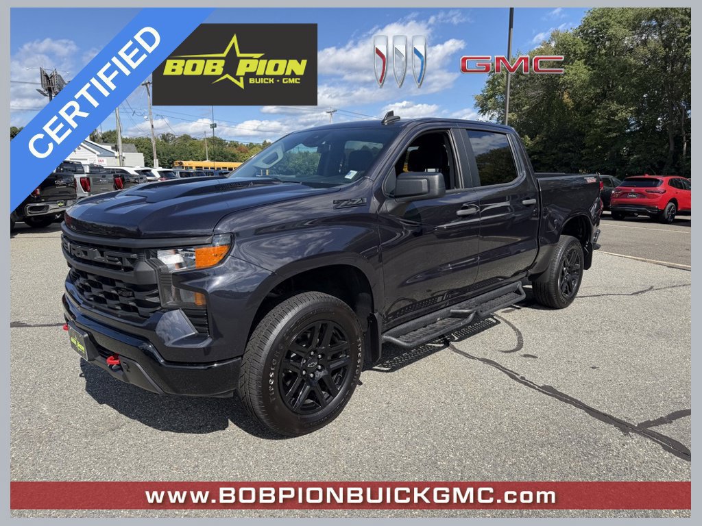 Certified 2024 Chevrolet Silverado 1500 Custom Trail Boss w/ LPO, Dark Essentials Package AWD/4WD image 1
