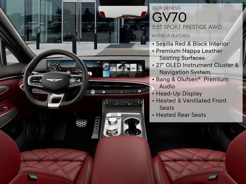 New 2026 Genesis GV70 3.5T Sport Prestige AWD/4WD image 17