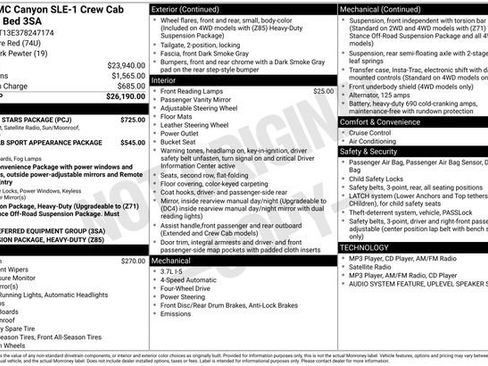 Used 2007 GMC Canyon SLE w/ Sun and Stars Package AWD/4WD image 12
