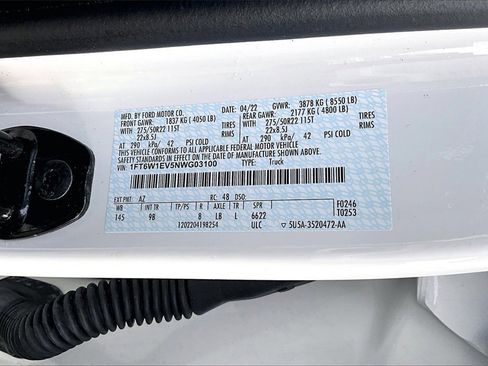 Certified 2022 Ford F150 Lightning Platinum image 36