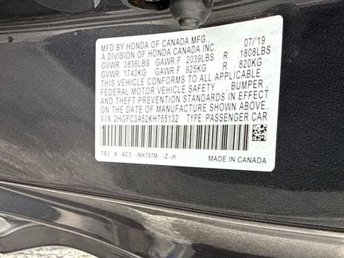 Certified 2019 Honda Civic Si image 25