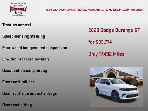 Used 2025 Dodge Durango GT w/ Blacktop Package AWD/4WD image 20