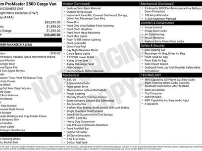 Used 2017 RAM ProMaster 2500