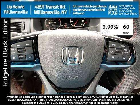 New 2026 Honda Ridgeline Black Edition image 15