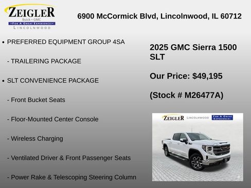 Used 2025 GMC Sierra 1500 SLT w/ SLT Premium Package AWD/4WD image 30