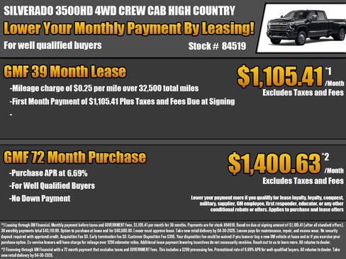 New 2026 Chevrolet Silverado 3500 High Country AWD/4WD image 2