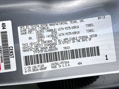 Used 2020 Toyota Tundra SR5 w/ SR5 Upgrade Package AWD/4WD image 31