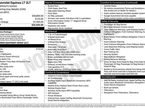 New 2026 Chevrolet Equinox LT AWD/4WD image 10