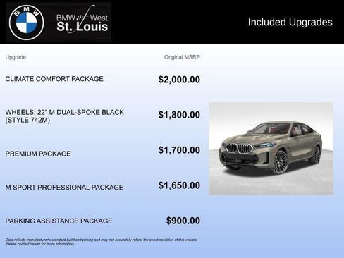 New 2026 BMW X6 xDrive40i w/ Climate Comfort Package image 18