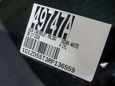 Certified 2024 Chevrolet Malibu LT FWD image 34