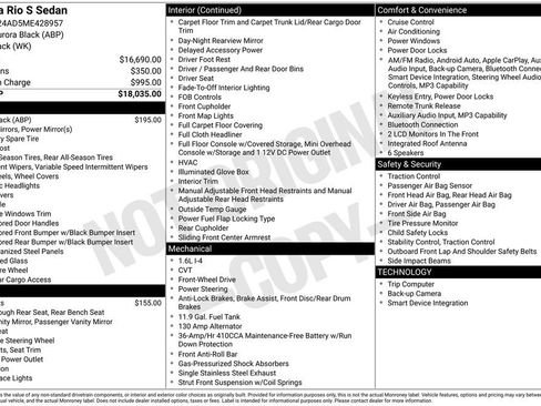 Certified 2021 Kia Rio S FWD image 2