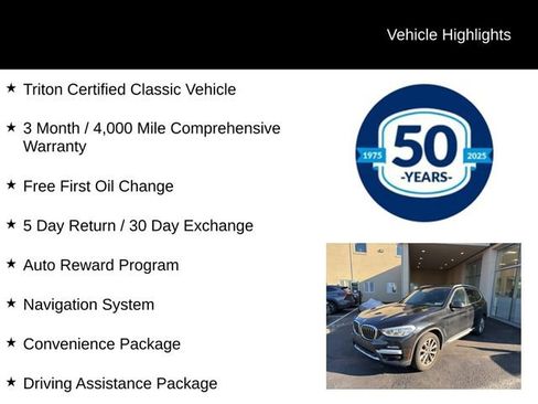 Used 2019 BMW X3 xDrive30i w/ Convenience Package image 5