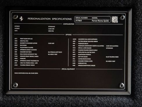 Certified 2025 Ferrari Roma Spider RWD image 42