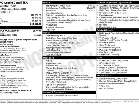 Certified 2020 GMC Acadia Denali w/ Technology Package image 10