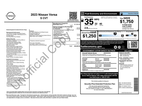 Used 2023 Nissan Versa S w/ S Plus Package image 25